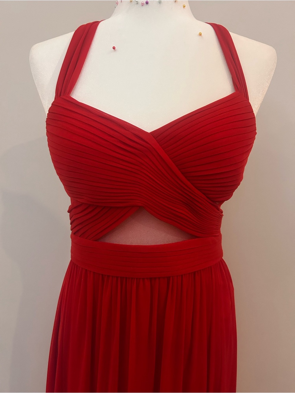 Cache Red Cutout Maxi Dress - Picture 2 of 6